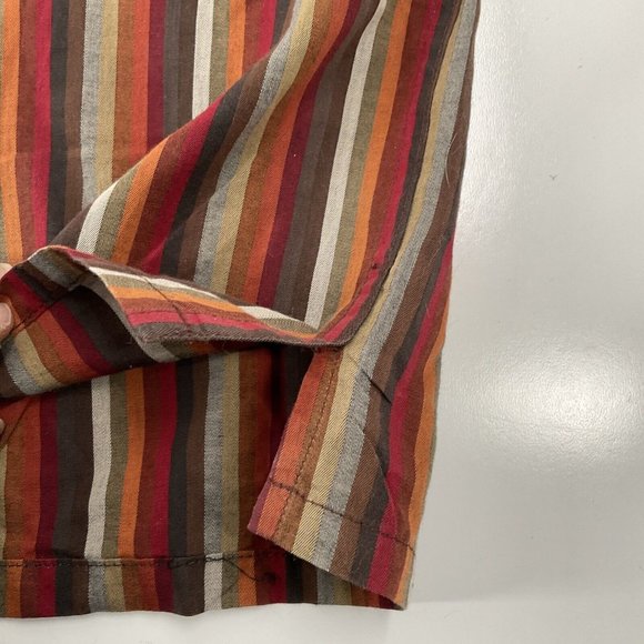 Cote De France Shirt Multicolor Striped Button Up Cotton sz 3XL Tall 3XLT EUC! - Picture 9 of 10